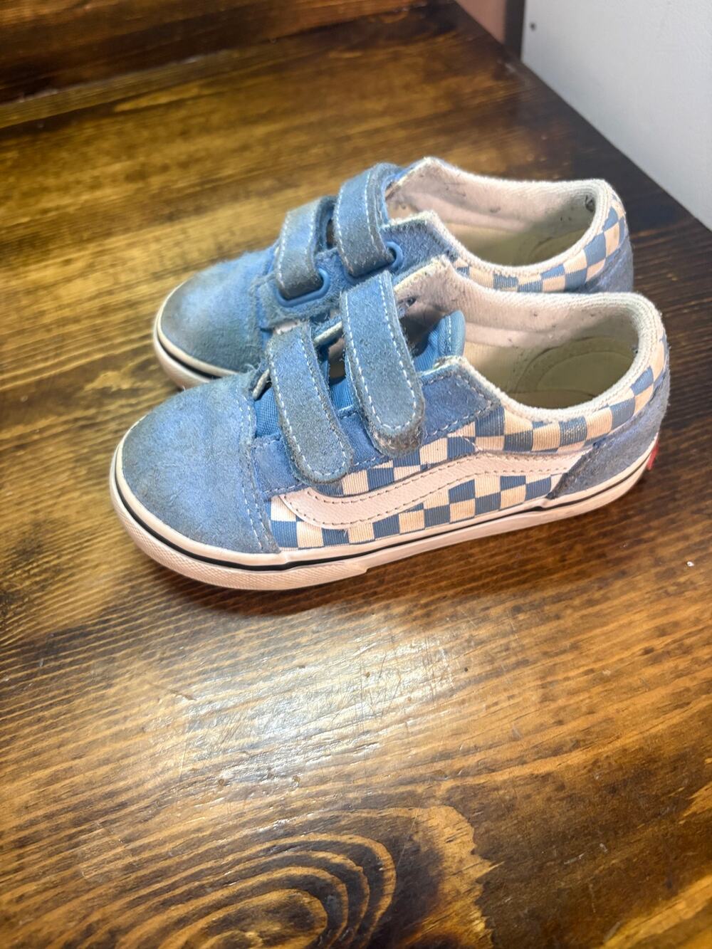 Vans light blue sneakers toddler size 9